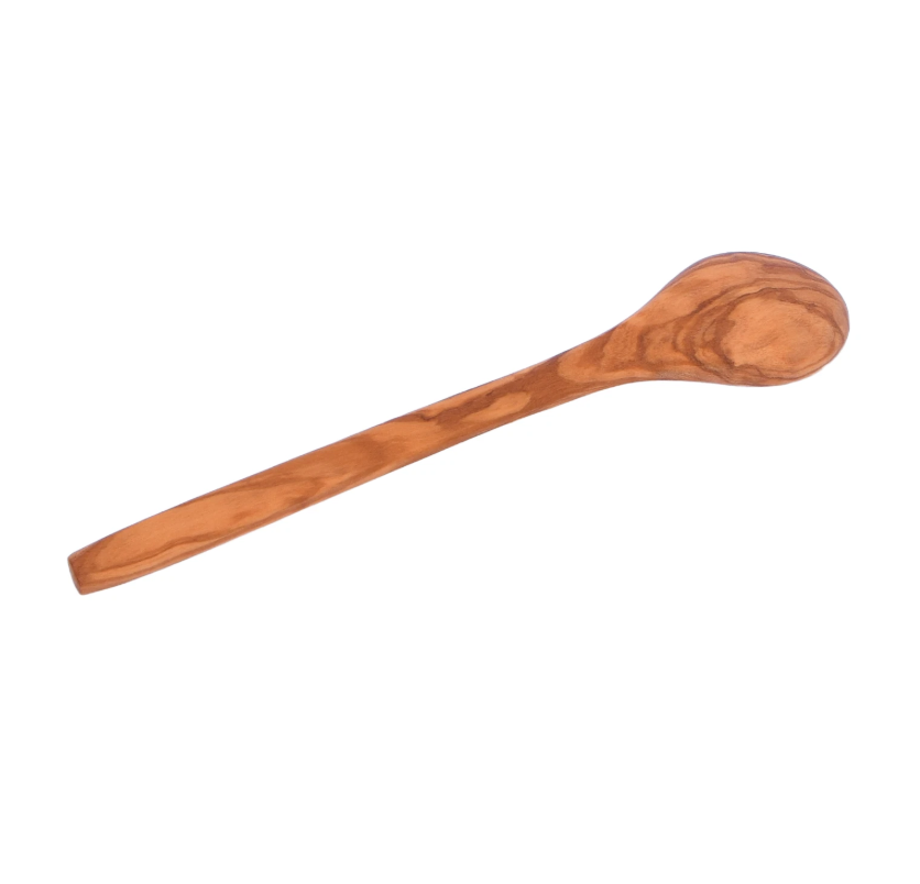 Wooden Spoon 9.84" Long - Multipurpose Traditional Olive Wood Spoon - Handmade
