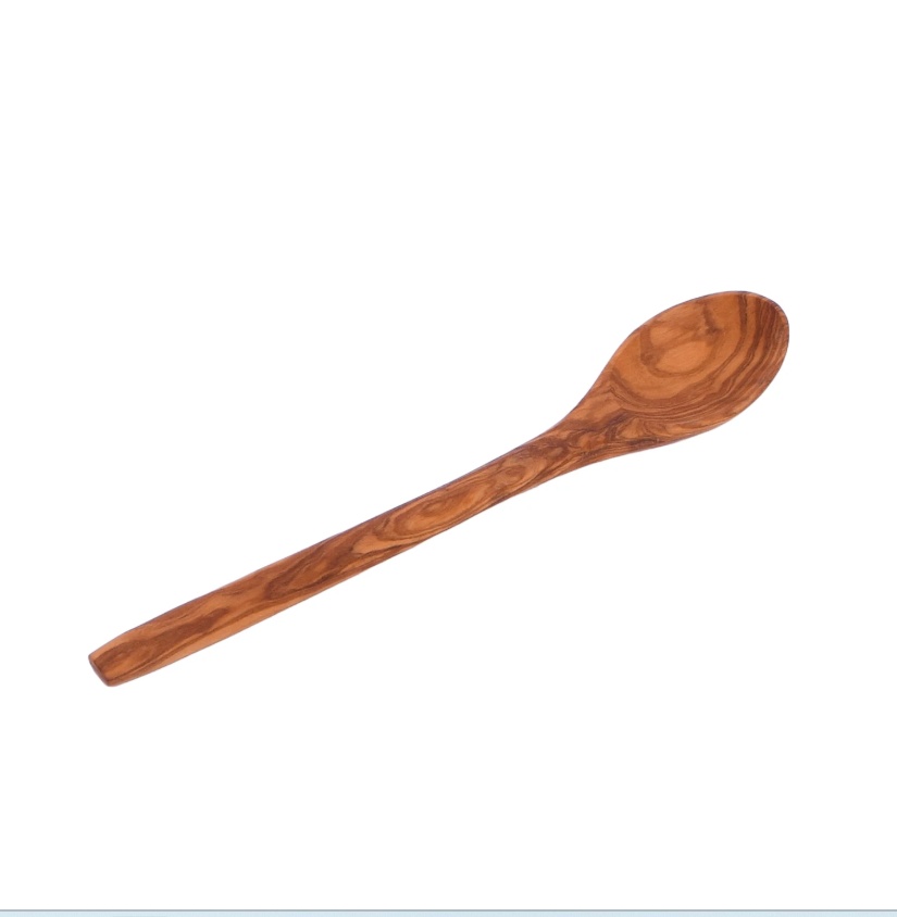 Wooden Spoon 9.84" Long - Multipurpose Traditional Olive Wood Spoon - Handmade